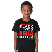 Black Lives Youth Shirt Kids Hella Bay Clothing YS 
