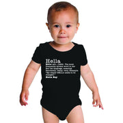 Definition of Hella Onesie Hella Bay Clothing 6 Black 