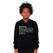 Definition of Hella Youth Hoodie Hoodies Hella Bay Clothing YS 