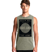 Oakland Sleeveless Tank Shirts Hella Bay Clothing Small 