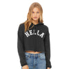 Varsity Crop Hoodie Hoodies Hella Bay Clothing Small 